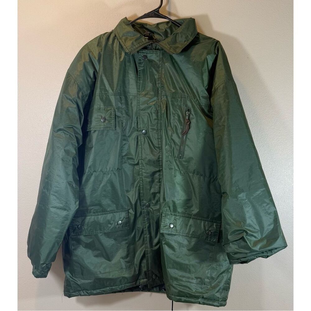 Mossi Racing Motorsports Apparel Dark Green Parka With Removable Hood Men's XL